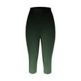thumbnail image 4 of GHSOHS Leggings for Women Casual Cropped Pants Yoga High Waist Leggings Summer Beach Pants Casual Workout Stretch Leggings Capri Leggings Tummy Control Army Green Jeggings Capris Pants Cargo Cap,XL, 4 of 4
