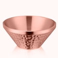 thumbnail image 4 of YAOMOBB Rice Bowl Double Layer Stainless Steel Ramen Noodle Bowl Anti scald Food Grade Tableware with Hammer Pattern Perfect for Rice Salad Soup and Snacks, 4 of 7