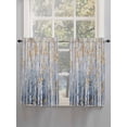 thumbnail image 3 of Kitchen Curtains 54 Inches length, Yellow Blue Forest Window Treatment Curtain Drapes, Modern Oil Painting Art Thermal Insulated Drapes for Basement Hotel RV, 42"x54", 2 Panels, 3 of 7