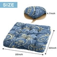 thumbnail image 2 of Meditation Cushion with Paisley Pattern, Boho Square Floor Pillow for Yoga and Sitting 22 x 22, 2 of 7