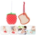 thumbnail image 3 of Shisuyan 2Pcs Bath Colored Sponge Back Scrubber Bathing Scrubber Body Cleaning Sponge Bath Supply, 3 of 8