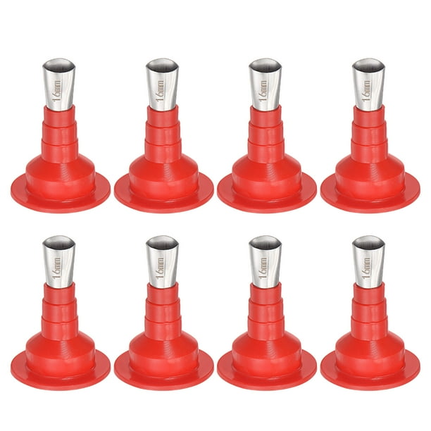 Uxcell 8Pack Nozzle Adapter, 16mm Width Articulated Reusable Caulk Nozzle
