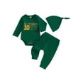 thumbnail image 1 of FOCUSNORM Mommy and Me Matching Outfits Long Sleeve Letter Print Sweatshirts Pullovers Baby Rompers Set, 1 of 9