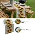 thumbnail image 5 of Sunflower Table Runner - 70 Inch Long, Kitchen Dining Table Runner Dresser Scarves, Yellow Floral Pastoral Botanical Leaves Rustic Farmhouse Decor for Coffee Tables Wedding Party Banquet, 5 of 8