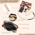 thumbnail image 3 of FORMRS Women Crossbody Purse with Chain Strap Vegan Leather Shoulder Handbag, Flowers Pattern, 3 of 7