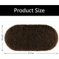 thumbnail image 3 of Homore Ultra Soft Modern Oval Rugs for Bedroom,2.6' x 5.3',Coffee, 3 of 8