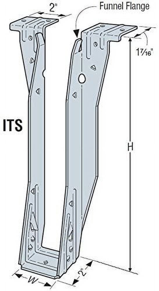 Simpson Strong Tie 25 ITS1.81/11.88 1-3/4 in. by 11-7/8 in. Top Flange I-Joist Hanger 25-Pack