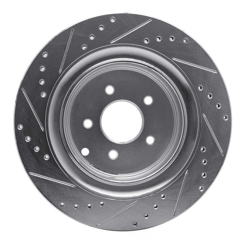 Dynamic Friction Company 631-68015R DFC Brake Rotor - Drilled And Slotted - Silver
