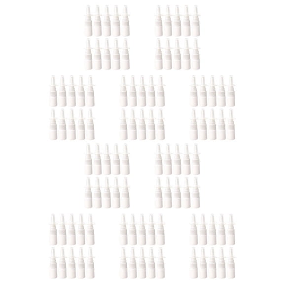 100Pcs 10Ml Bottle Refillable Plastic Mist Nose Nasal Sprayer