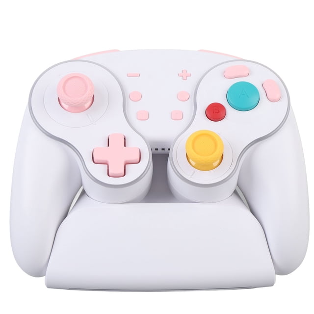 Wireless Controller Six Axis Gyro One Key RGB Mechanical PC Video Game Controller with Wireless Charging Dock for Switch