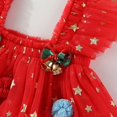 thumbnail image 3 of enyan Toddler Baby Girl Christmas Dress Star Sequin Layered Tutu Tulle Dress Girls Cake Smash Xmas Tree Dresses Red,2-3 Years, 3 of 7