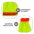 thumbnail image 3 of unbranded 3Ud Accesorio De Para Casco Con Cubierta De Cuello Y Material Reflectante Amarillo, 3 of 6