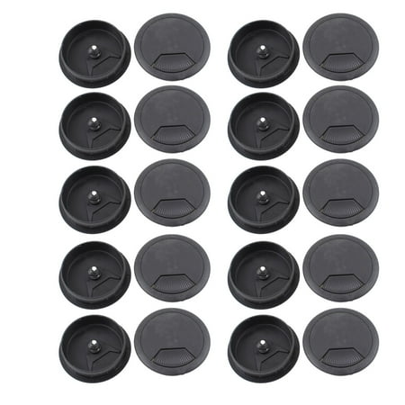 

Unique Bargains Computer Desk Plastic Grommet Wire Hole Cap Cable Cover 60mm 20pcs