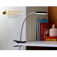 thumbnail image 3 of PureOptics LED Clamp On Desk Lamp with Metal Gooseneck, 3 of 11