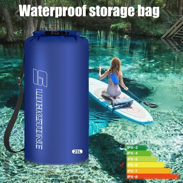 LJNYFDC Boating Waterproof Bag Outdoor Waterproof Phone Dry Sack Large Capacity Lightweight Foldable Portable Swimming Floating Rafting Camping Supplies