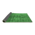 thumbnail image 2 of Ahgly Company Indoor Square Oriental Emerald Green Industrial Area Rugs, 7' Square, 2 of 4