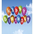 thumbnail image 3 of Birthday Duvet Cover Set, Colored Celebration Balloons with Letters in the Clear Sky White Clouds Happiness, Decorative 2 Piece Bedding Set with 1 Pillow Shams, Twin Size, Multicolor, by Ambesonne, 3 of 3