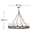 thumbnail image 3 of Industrial Farmhouse Twelve Light Chandelier-Sequoia Finish-Led Lamping Type Bailey Street Home 81-Bel-3335692, 3 of 7