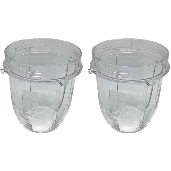 2-pack Genuine Nutri Ninja 12oz Tritan Cup for BL451 BL455 BL481 BL486 BL491 BL492 BL642 BL682 BL685 BL682 BL687 BL2013 NN100 Blender