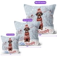 thumbnail image 4 of Hello Winter Doberman Pinscher Smiling in Red Scarf Hat Welcome Christmas Pillow Cushion Double Sided Doberman Dog Lover Gifts Throw Pillow - 00017, 4 of 4