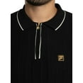 thumbnail image 4 of Fila Sully Longsleeved Polo Shirt, Black, 4 of 5