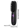 thumbnail image 2 of Cordless Hair Straightener Brush for Full Styling, Portable Straightening Brush, 3 Heat Settings with LED Display, USB Rechargeable Travel Hair Brush – Go Brush Pro 2026(Black), 2 of 8