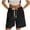 Black, variant on HAOTAGS Women's Summer Shorts, Elastic Waist Pockets Breathable Sports Shorts Khaki 2XL