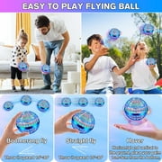 Flying Orb Ball Toy, Galaxy Hover Ball, Cosmic Fly Ball, Fidget Spinner, Hand Operated Orbit with RGB Led Light, Cool Spinning Outdoor Toys Gifts for 6 7 8 9 10+ Year Old Boys Girls Teens Adults, 1pc