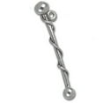 thumbnail image 1 of Sterling Silver 8" 4.5mm Charm Bracelet With Attached 3D Drum Major Or Twirlers Baton Charm, 1 of 1