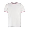 thumbnail image 1 of Kustom Kit - Camiseta ajustada Tipped para hombre caballero (Blanco/Rojo/Azul Real), 1 of 4