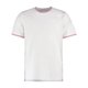 thumbnail image 1 of Kustom Kit - Camiseta ajustada Tipped para hombre caballero (Blanco/Rojo/Azul Real), 1 of 4