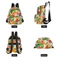 thumbnail image 4 of FORMRS Mini Backpack Purse for Women Travel Daypack Casual Shoulder Bag, Beige Leaves, 4 of 7