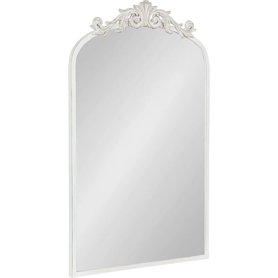 ZXNYH Arendahl Traditional Arch Mirror, 19" x 30.75", Gold, Baroque Inspired Wall Decor