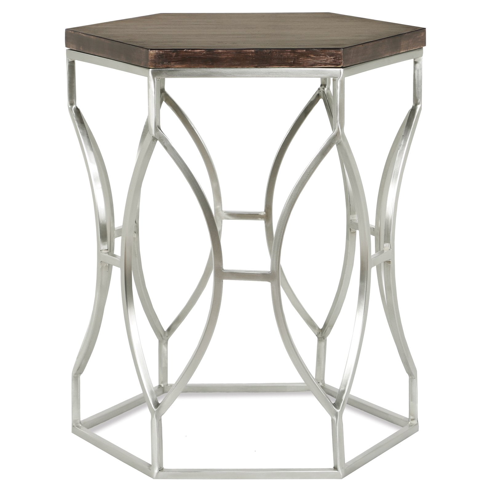 Riverside Furniture Barron Wood Hexagon Side Table