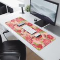 thumbnail image 2 of Long Mouse Pads for Desk,Pioneer Flower Floral Print Pattern Desk Mats on Top Of Desks, Desk Mouse Pad Extra Large with 3mm Non-Slip Base and Stitched Edge for Gaming,Office,Work,Home 31.5"x11.8", 2 of 6
