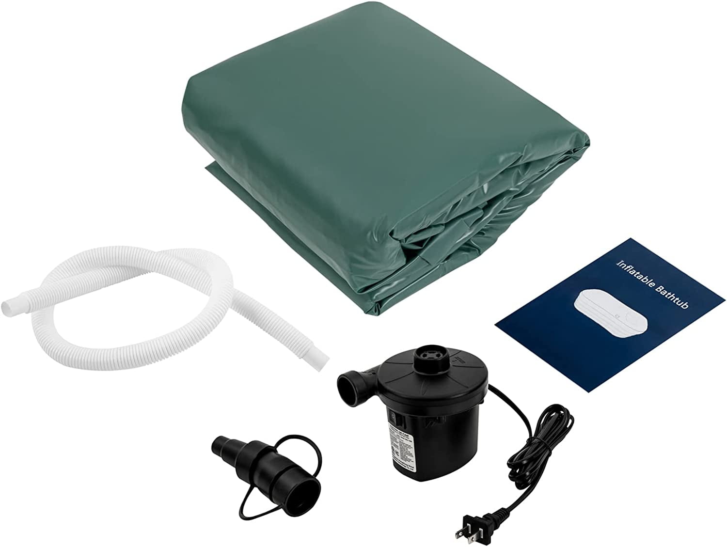 For Adult Spa Inflatable Adult Bath Tub, Foldable Portable Inflatable Soaking Bathtub with Electric Air Pump Blow Up Bathtub