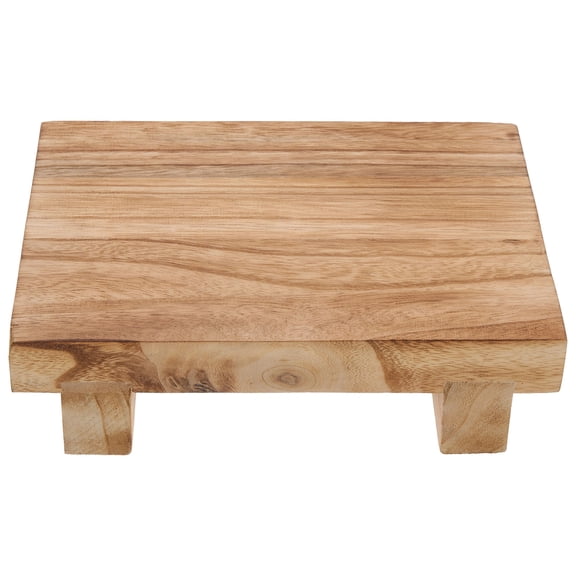 Pawsdot Khaki Wooden Stool for DIY Craft with Unique Texture and Multifunctional Display