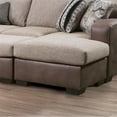 thumbnail image 4 of Furniture of America Dalla Microfiber Upholstered Sectional in Brown, 4 of 5