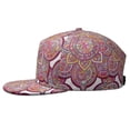 thumbnail image 3 of Boho Chic Mandala Full Panel Cap - Adjustable Snapback Hat with Paisley Floral Design, 3 of 5