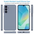 thumbnail image 5 of For Samsung Galaxy A16 5G Case, Liquid Silicone Phone Case for Galaxy A16 5G, Ebizware Shockproof Full-Body Protective Rugged Rubber Slim Cover with Microfiber Lining - Gray, 5 of 11