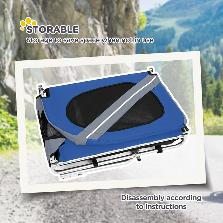 Pawhut folding dog bike trailer deals