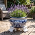 thumbnail image 5 of 3-Piece Invisible Flower Pot Feet, Durable Plastic Planter Risers with Drainage Support for Indoor Outdoor Pots, Patio Garden Balcony Floor and Deck Protection, 5 of 6