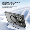 thumbnail image 7 of for Samsung Galaxy S24 Ultra Case, Luxury Clear Case Compatible with MagSafe + Camera Stand Kickstand Shockproof Anti-Scratch Drop Protective Frosted Back Case for Samsung Galaxy S24 Ultra - Black, 7 of 7