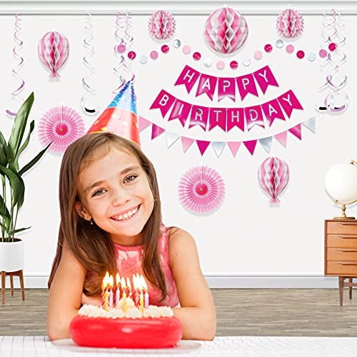 Decoraciones de Feliz Cumpleaños Reutilizables Premium - Decoraciones de Cumpleaños para M Itsy Bitsy Party Co Itsy Bitsy Party Co