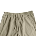 thumbnail image 3 of Boyscolos Mens Summer Beach Pants Elastic Waist Drawstring Casual Linen Pants Lightweight Loose Fit Fashion Yoga Trousers Green XL, 3 of 6