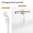 thumbnail image 5 of AmazerBath Shower Squeegee for Glass Doors, All-Purpose Squeegee with Suction Hook & Adhesive Hook, Clear Squeegee for Shower Glass, Windows, Mirrors, Tiles and Car Windows - 10 inches, Clear, 5 of 8