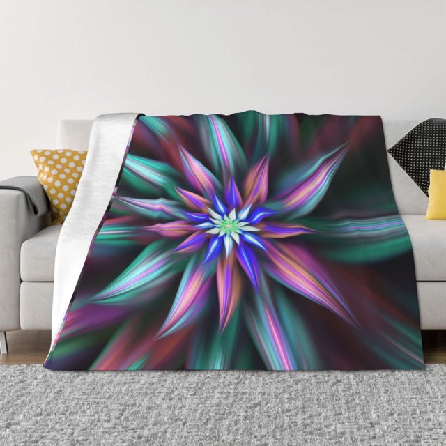 Fotbe Colored Abstract Manta de Franela con Estampado, Manta Ultrasuave para Cama, Sofá, Auto, Hipoalergénica y Antibolitas-40"x30"