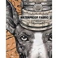 thumbnail image 5 of Pack of 2 Outdoor Pillow Covers, Abstract Black Dog Wearing a Crown Brown Texture Waterproof Square Throw Pillowcase Cushion Decorative Pillow Covers for Couch Patio Tent, 24x24 in, 5 of 6