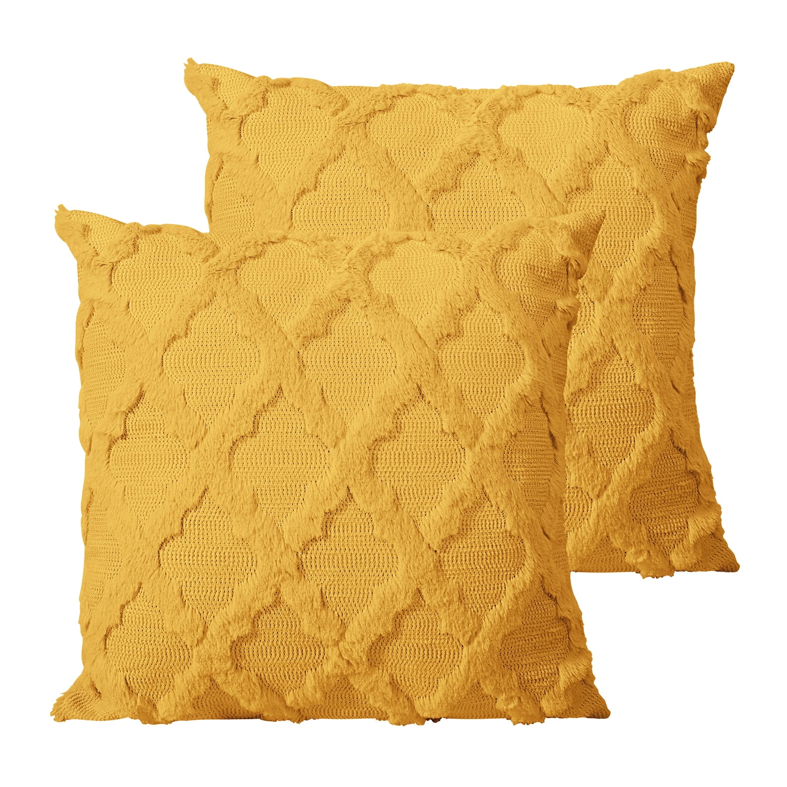 Auvideal Throw Pillow Covers 20x20 Square Decorative Pillows for Bed