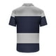 thumbnail image 3 of Blusa y camisa de manga corta con cuello vuelto para hombre, informal, de manga larga, con botones estampados, de poliéster, 3 of 4